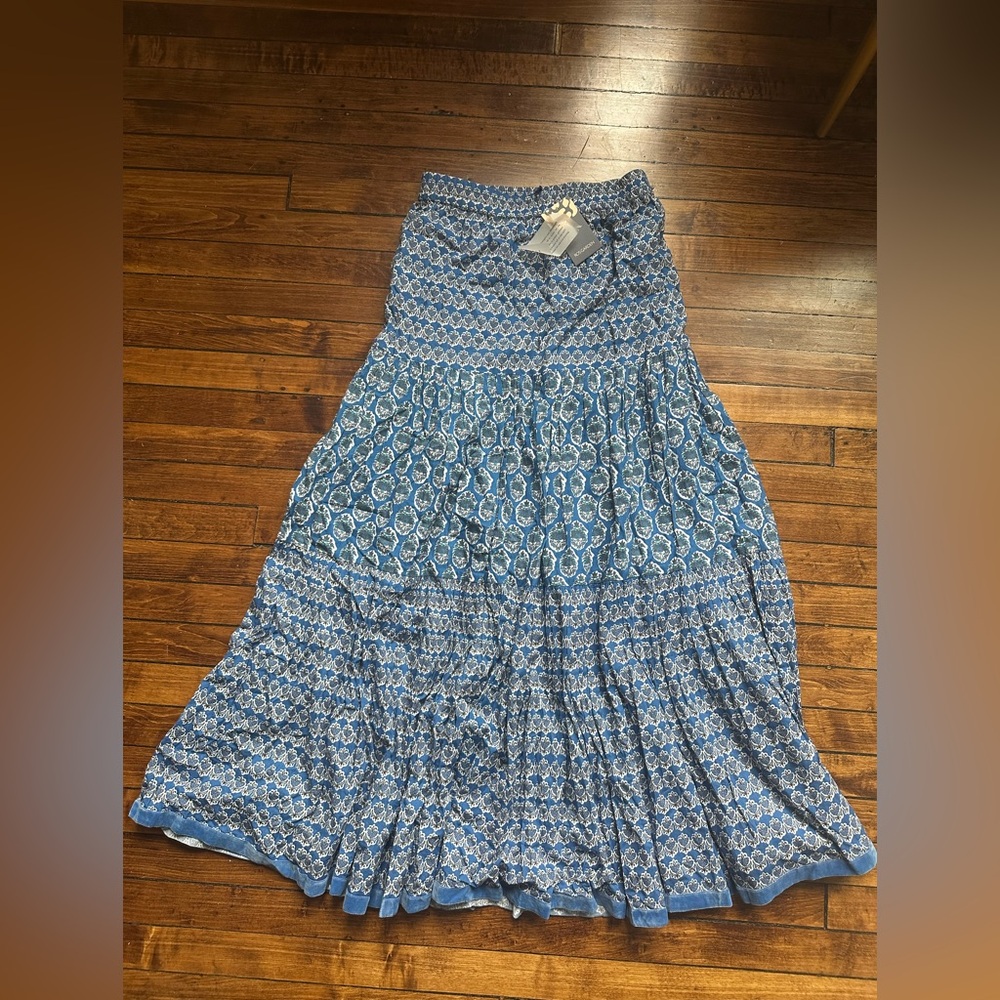 Ro’s Garden Frilly Maxi Skirt NWT